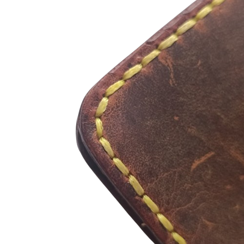 Card Wallet - Traditional Hand Techniques | Caspian Breeze CB-012 Baku Handmade Natural Genuine Leather Wallet Fabrika1972