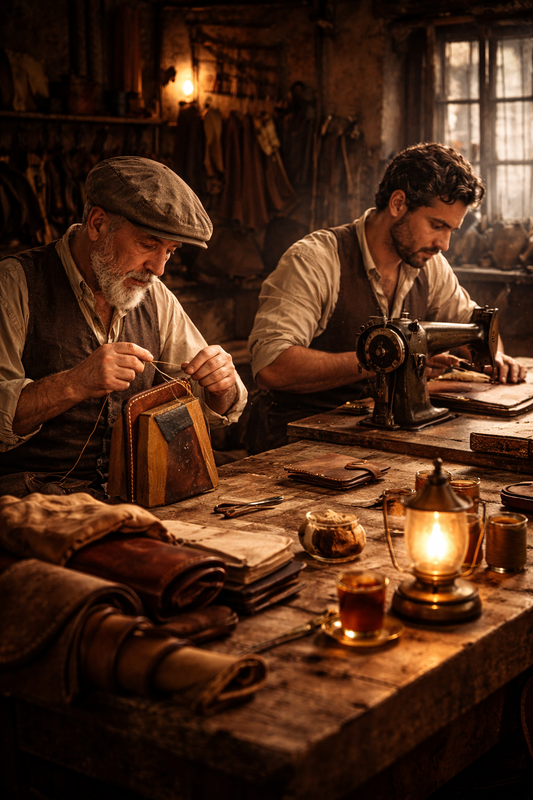 Hand stitching is not nostalgia. It is a choice.