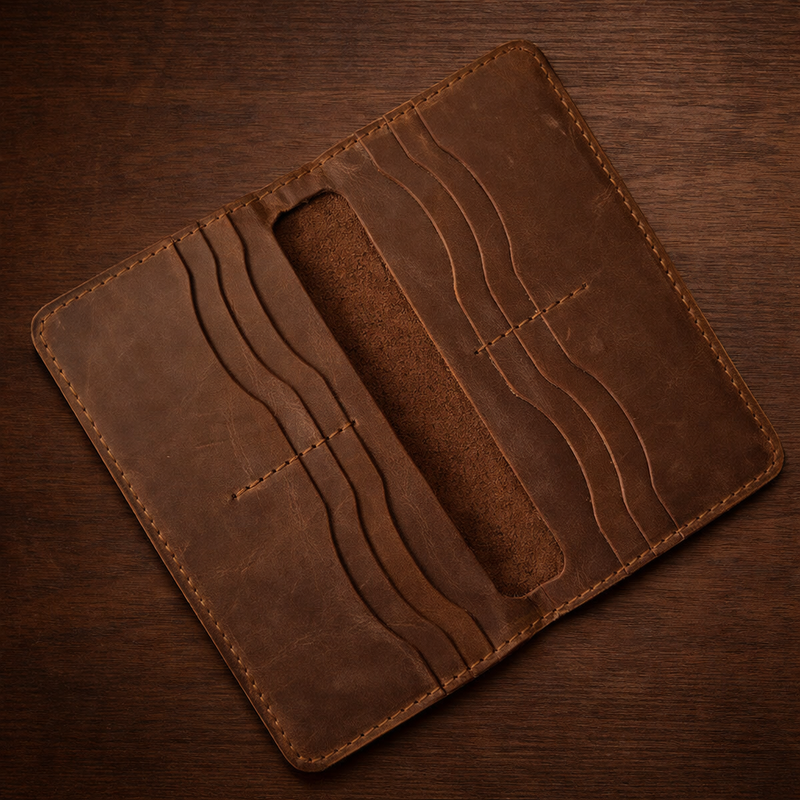 Long Leather Wallet - Baku Artisan Craft | Absheron AB-010