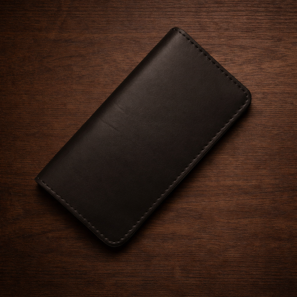 Long Leather Wallet - Traditional Craftsmanship | Absheron AB-011 Baku Handmade Natural Genuine Leather Wallet Fabrika1972