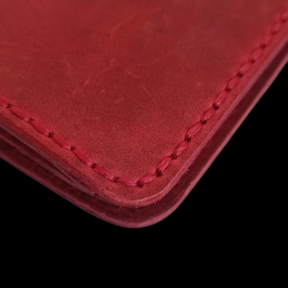 Bifold Leather Wallet - Hand-Stitched in Baku | Caspian Breeze CB-003 Baku Handmade Natural Genuine Leather Wallet Fabrika1972