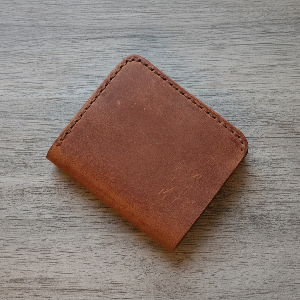 Bifold Leather Wallet - Azerbaijani Heritage Craft | Caspian Breeze CB-006 Baku Handmade Natural Genuine Leather Wallet Fabrika1972