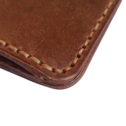 Bifold Leather Wallet - Premium Quality | Caspian Breeze CB-007 Baku Handmade Natural Genuine Leather Wallet Fabrika1972