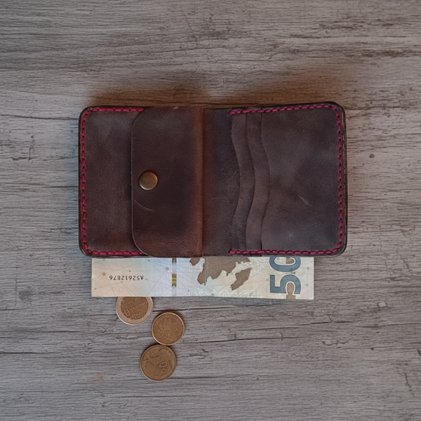Bifold Wallet - Genuine Leather Excellence | Caspian Breeze CB-008 Baku Handmade Natural Genuine Leather Wallet Fabrika1972