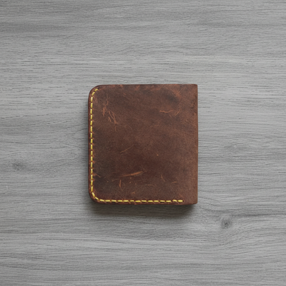 Card Wallet - Traditional Hand Techniques | Caspian Breeze CB-012 Baku Handmade Natural Genuine Leather Wallet Fabrika1972