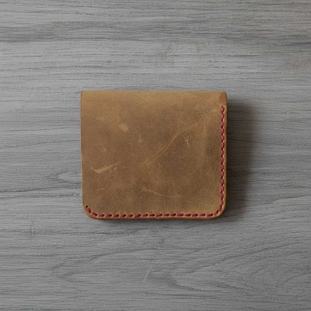 Bifold Wallet - Expert Leather Crafting | Caspian Breeze CB-013 Baku Handmade Natural Genuine Leather Wallet Fabrika1972