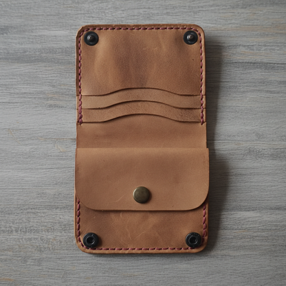 Bifold Wallet - Timeless Elegance | Caspian Breeze CB-014 Baku Handmade Natural Genuine Leather Wallet Fabrika1972