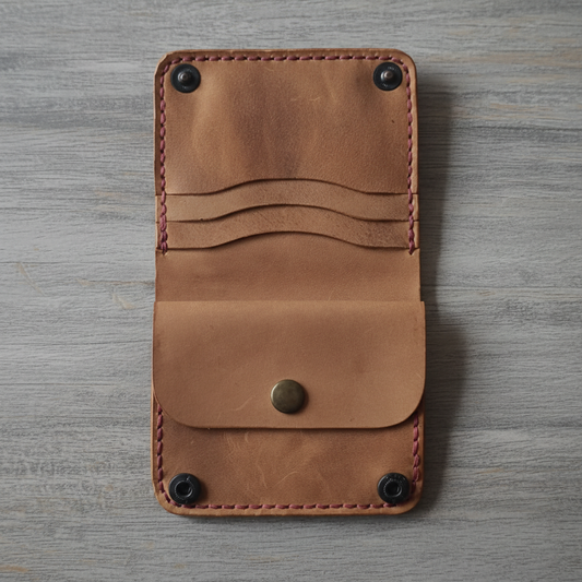 Bifold Wallet - Timeless Elegance | Caspian Breeze CB-014 Baku Handmade Natural Genuine Leather Wallet Fabrika1972