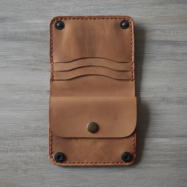 Bifold Wallet - Timeless Elegance | Caspian Breeze CB-014 Baku Handmade Natural Genuine Leather Wallet Fabrika1972