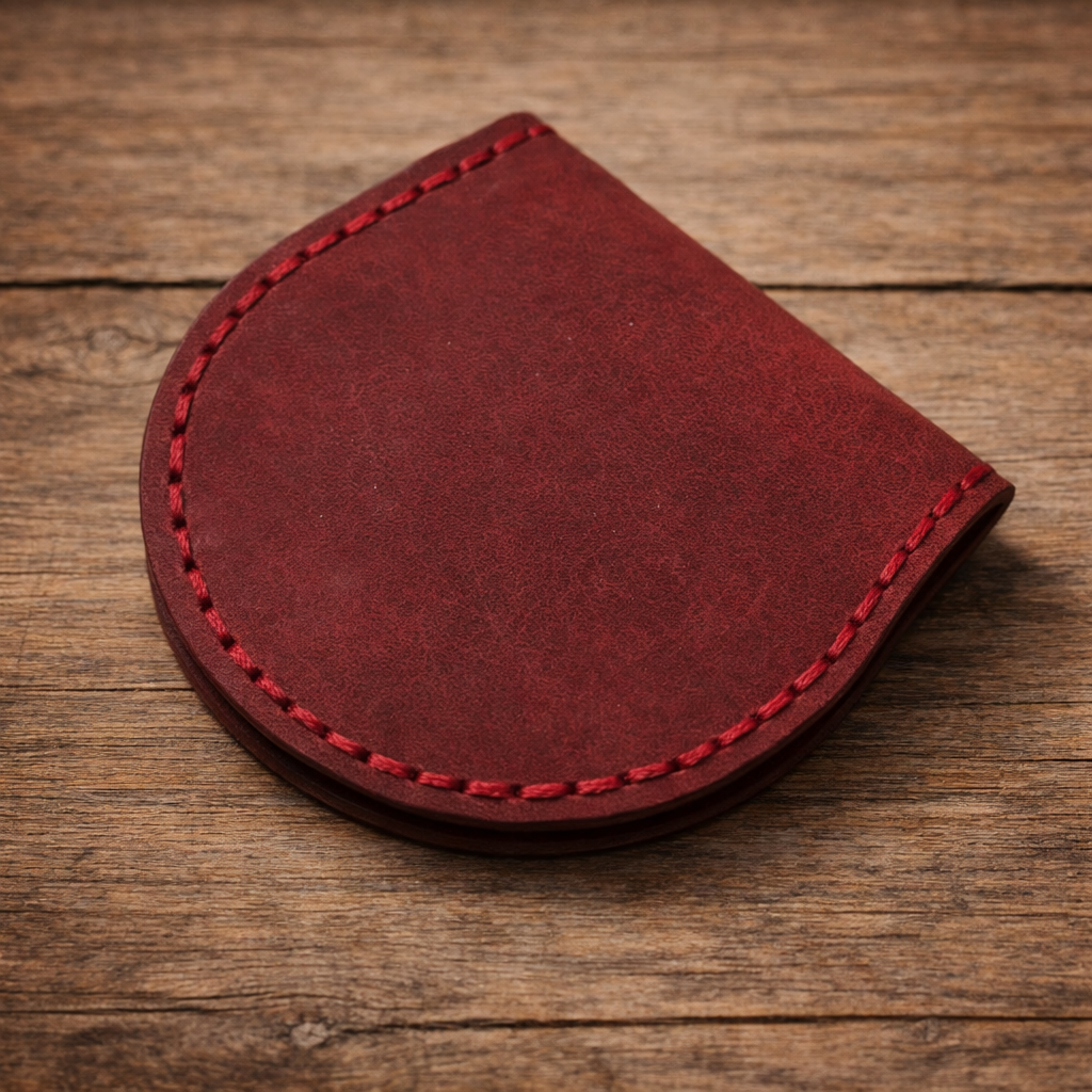 Mini Leather Coin Holder - Premium Leather Quality | Coin Wallet 1 CM-001 Baku Handmade Natural Genuine Leather Wallet Fabrika1972