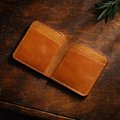 Two Side Wallet/Cardholder-Traditional Leather Craft | Dasta DA001 Baku Handmade Natural Genuine Leather Wallet Fabrika1972