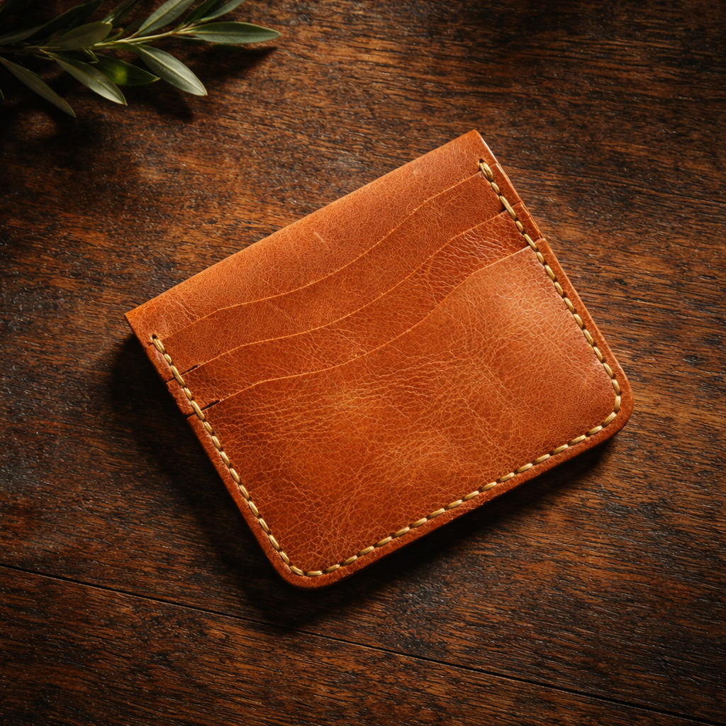 Two Side Wallet/Cardholder-Traditional Leather Craft | Dasta DA001 Baku Handmade Natural Genuine Leather Wallet Fabrika1972