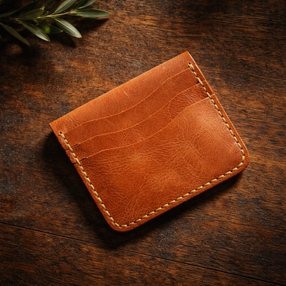 Two Side Wallet/Cardholder-Traditional Leather Craft | Dasta DA001 Baku Handmade Natural Genuine Leather Wallet Fabrika1972