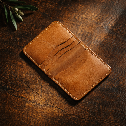 Two Side Wallet/Cardholder-Traditional Leather Craft | Dasta DA001 Baku Handmade Natural Genuine Leather Wallet Fabrika1972