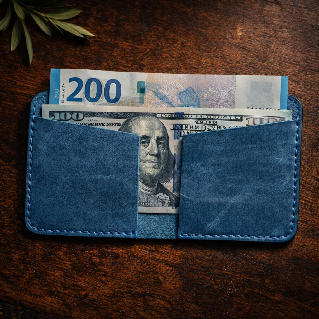 Two Side Wallet/Cardholder-Classic Leather Artistry| Dasta DA003 Baku Handmade Natural Genuine Leather Wallet Fabrika1972