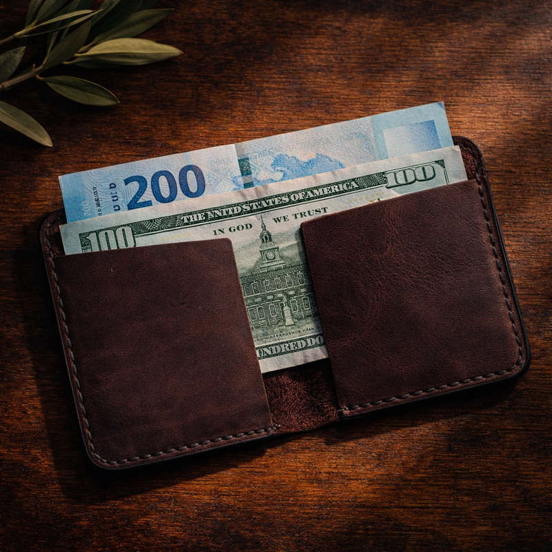 Two Side Wallet/Cardholder-Timeless Leather | Dasta DA004