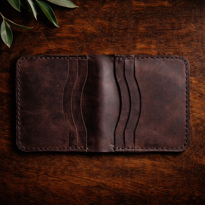 Two Side Wallet/Cardholder-Timeless Leather | Dasta DA004 Baku Handmade Natural Genuine Leather Wallet Fabrika1972