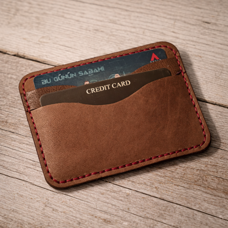 Slim Leather Cardholder - Luxury Leather Craft | Minimalist MC-002
