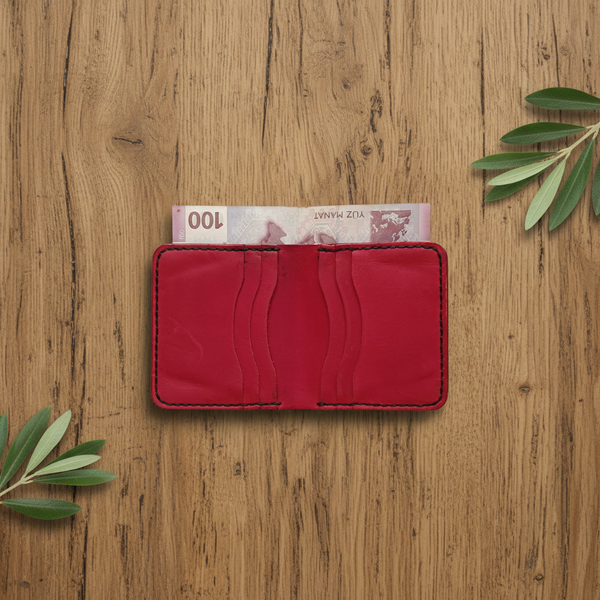Bifold Wallet - Classic Refined Style | Sahra SA-001 Baku Handmade Natural Genuine Leather Wallet Fabrika1972