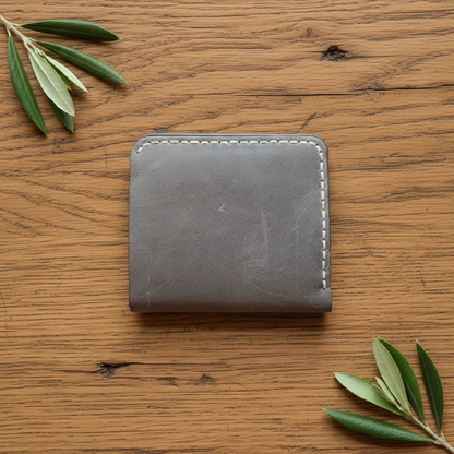 Bifold Wallet - Modern Minimalist Design | Sahra SA-002 Baku Handmade Natural Genuine Leather Wallet Fabrika1972