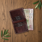 Bifold Wallet - Sophisticated Simplicity | Sahra SA-004 Baku Handmade Natural Genuine Leather Wallet Fabrika1972