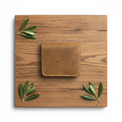 Bifold Wallet - Elegant Everyday Essential | Sahra SA-005 Baku Handmade Natural Genuine Leather Wallet Fabrika1972