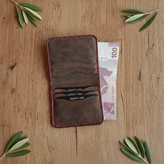 Bifold Wallet - Built to Last Generations | Sahra SA-007 Baku Handmade Natural Genuine Leather Wallet Fabrika1972