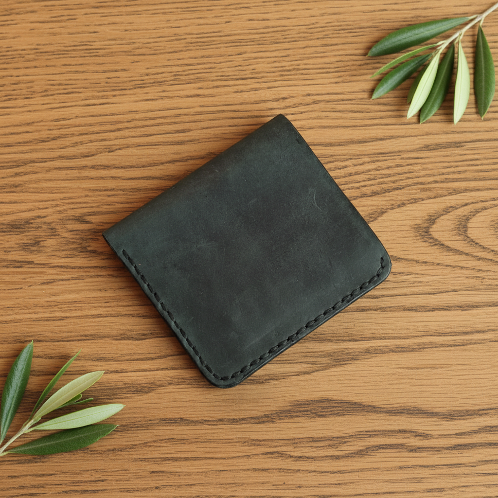 Bifold Wallet - Handmade with Attention to Detail | Sahra SA-008 Baku Handmade Natural Genuine Leather Wallet Fabrika1972