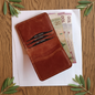 Bifold Wallet - Small Batch Production | Sahra SA-010 Baku Handmade Natural Genuine Leather Wallet Fabrika1972