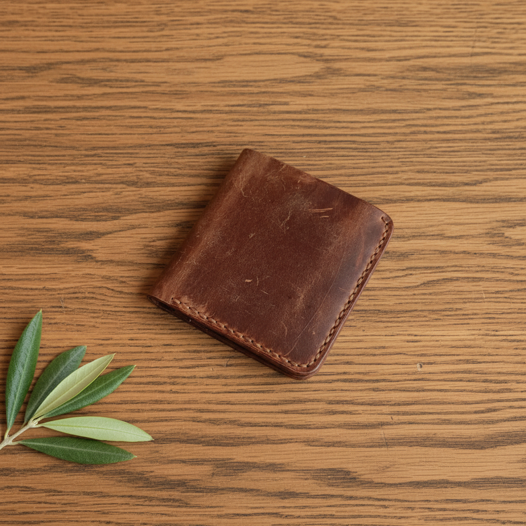 Bifold Wallet - Limited Artisan Edition | Sahra SA-011 Baku Handmade Natural Genuine Leather Wallet Fabrika1972