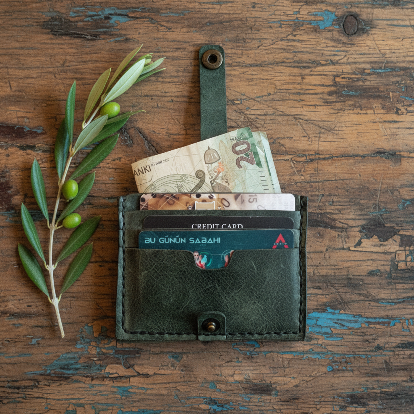 Wallet Cardholder - Heritage Crafted Leather | Zange ZN-001 Baku Handmade Natural Genuine Leather Wallet Fabrika1972