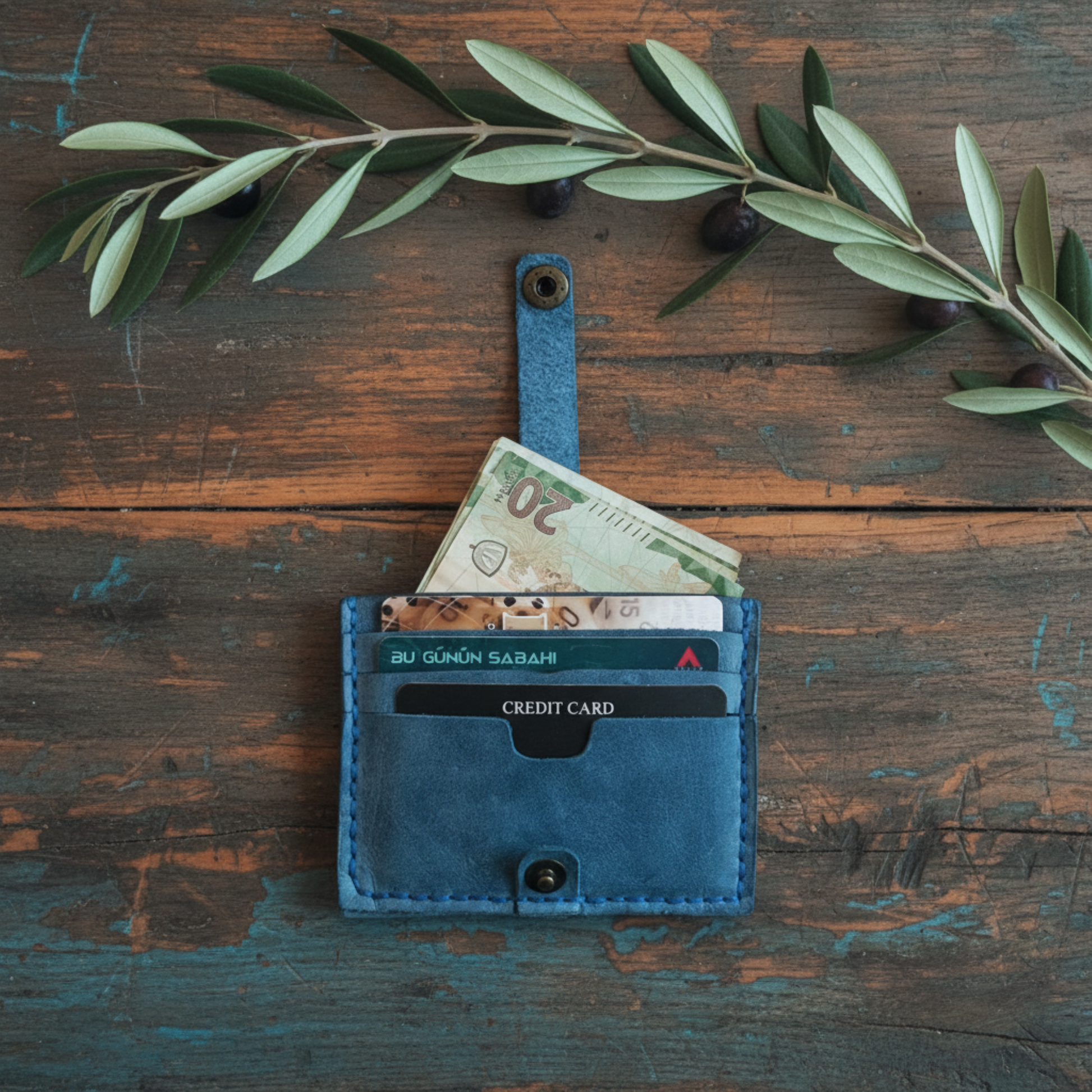 Wallet Cardholder - Heritage Crafted Leather | Zange ZN-002 Baku Handmade Natural Genuine Leather Wallet Fabrika1972