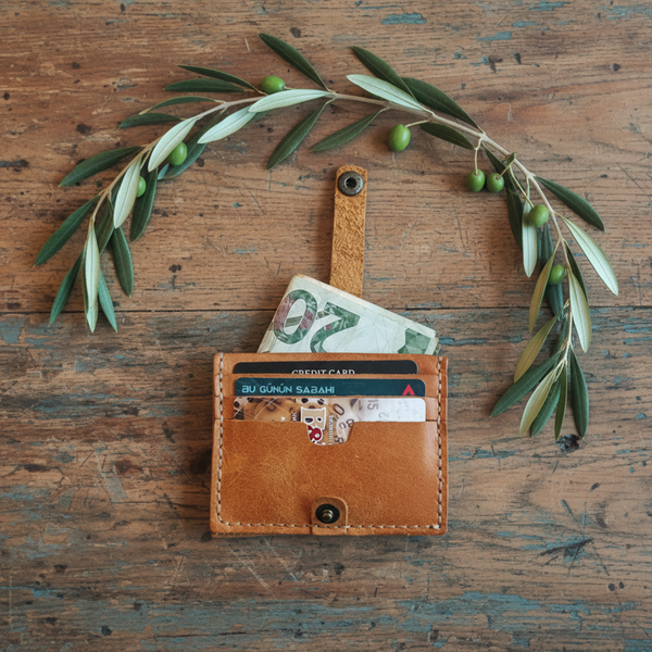 Wallet Cardholder - Elegant Everyday Essential | Zange ZN-003 Baku Handmade Natural Genuine Leather Wallet Fabrika1972