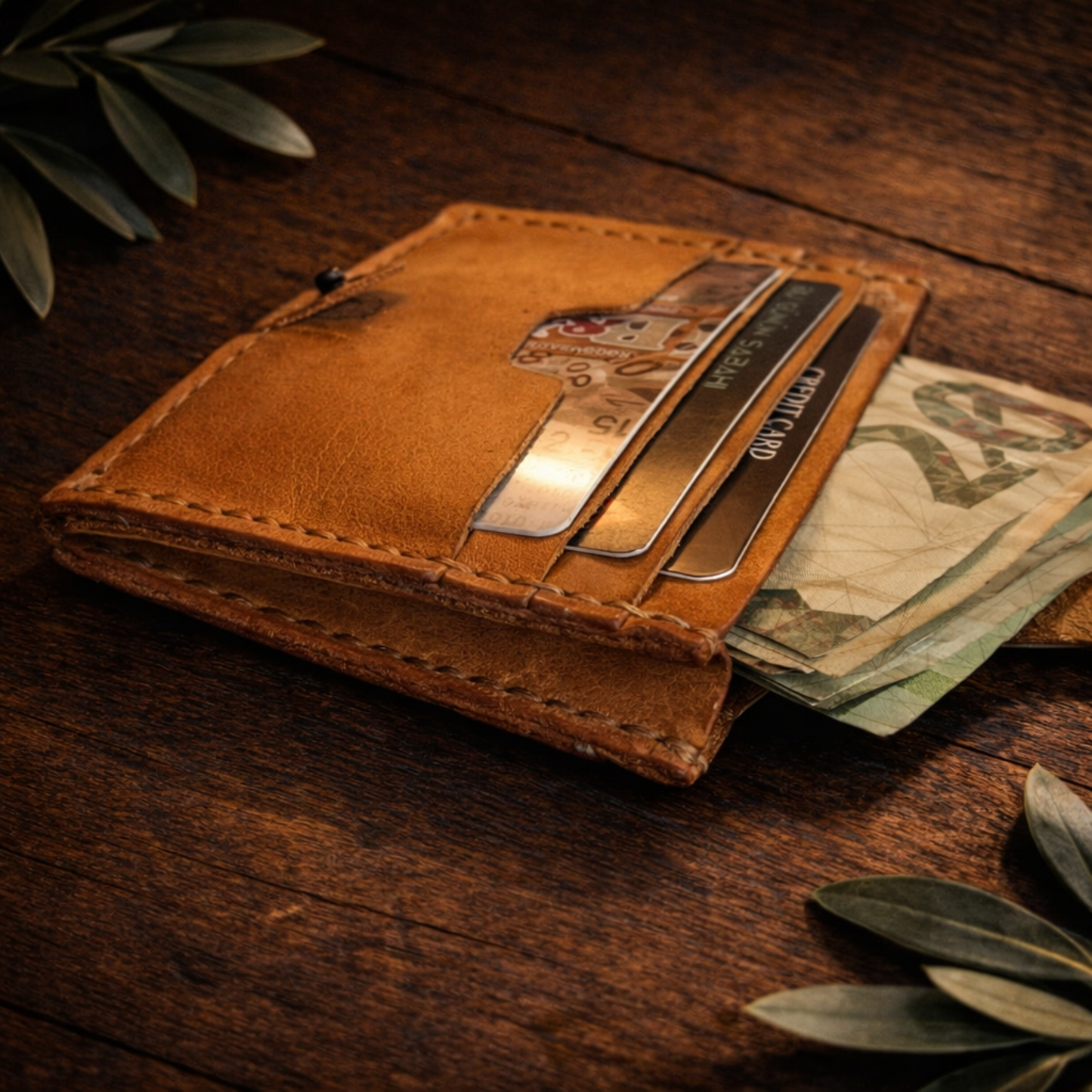 Wallet Cardholder - Elegant Everyday Essential | Zange ZN-003 Baku Handmade Natural Genuine Leather Wallet Fabrika1972