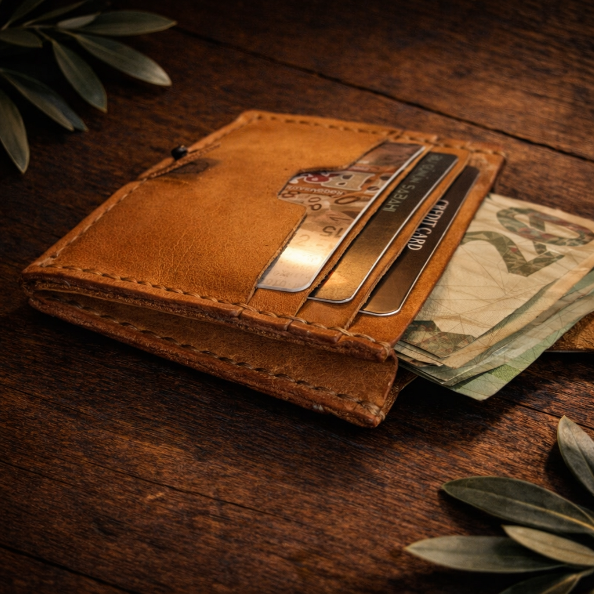 Wallet Cardholder - Elegant Everyday Essential | Zange ZN-003 Baku Handmade Natural Genuine Leather Wallet Fabrika1972