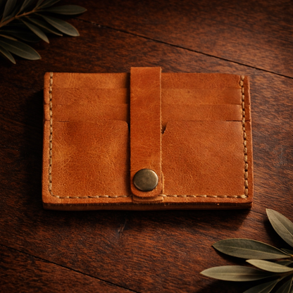 Wallet Cardholder - Elegant Everyday Essential | Zange ZN-003 Baku Handmade Natural Genuine Leather Wallet Fabrika1972