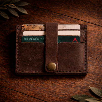 Wallet Cardholder - Elegant Everyday Essential | Zange ZN-004 Baku Handmade Natural Genuine Leather Wallet Fabrika1972