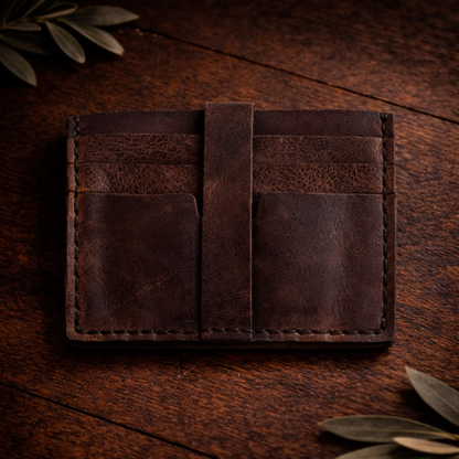 Wallet Cardholder - Elegant Everyday Essential | Zange ZN-004 Baku Handmade Natural Genuine Leather Wallet Fabrika1972